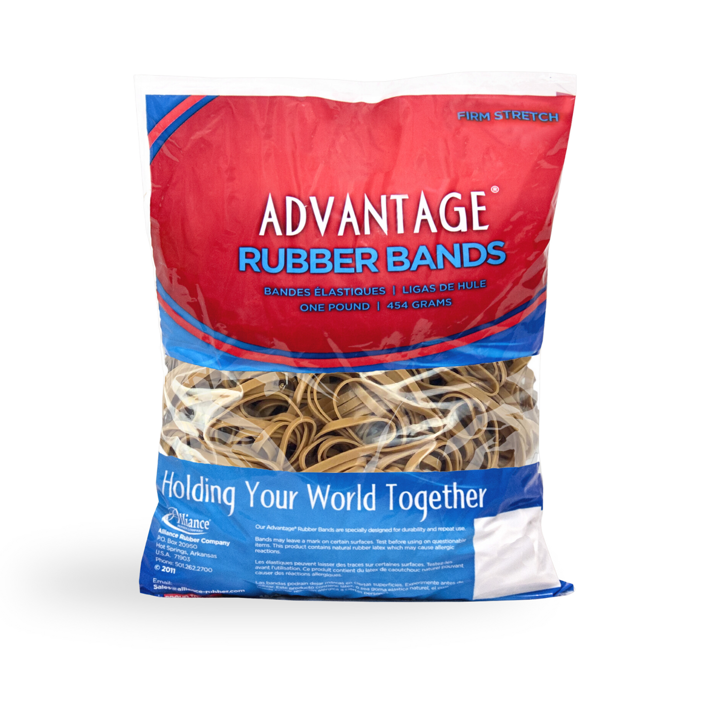 Alliance Advantage Rubber Bands, Size #30 (2" x 1/8"), Natural Crepe