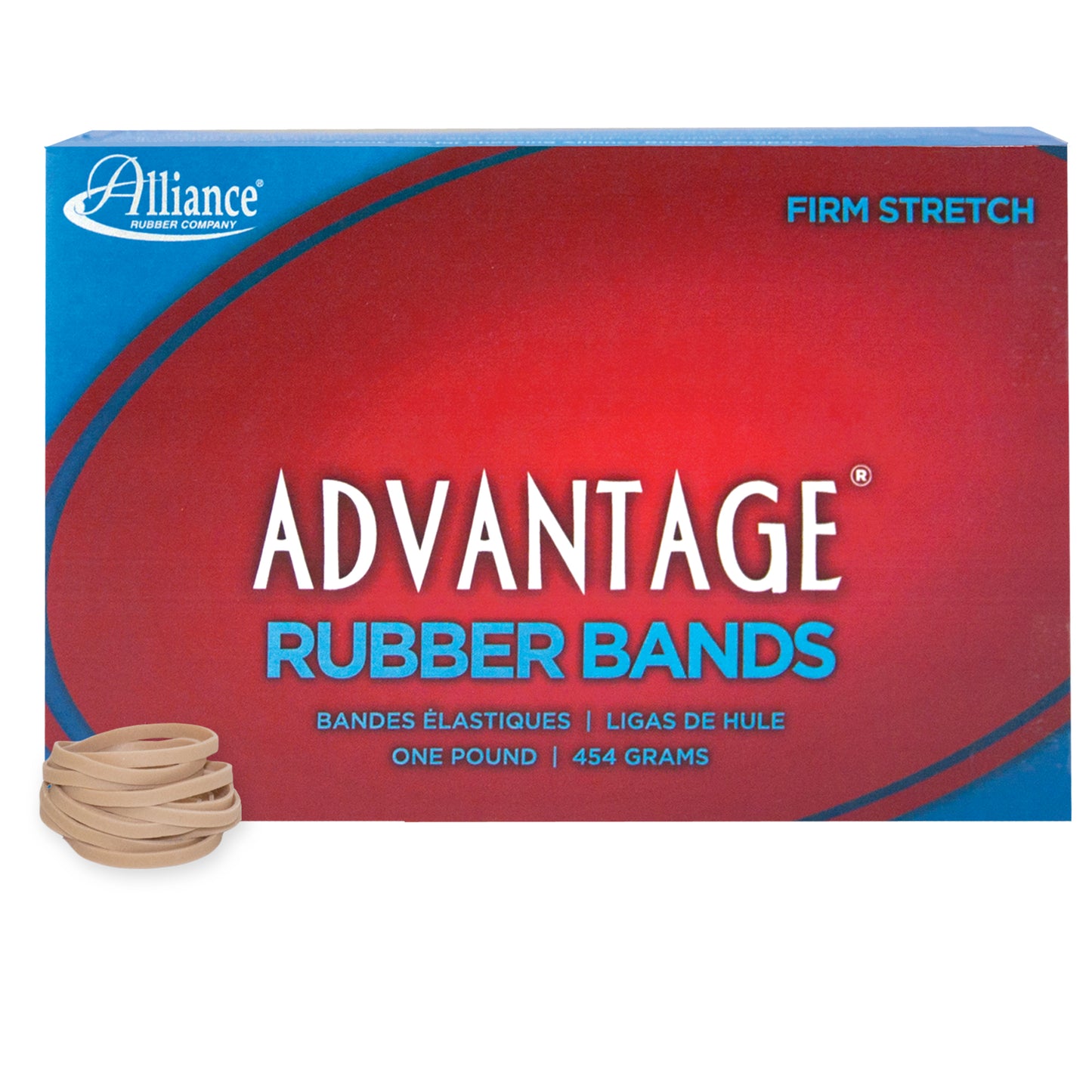 Alliance Advantage Rubber Bands, Size #30 (2" x 1/8"), Natural Crepe