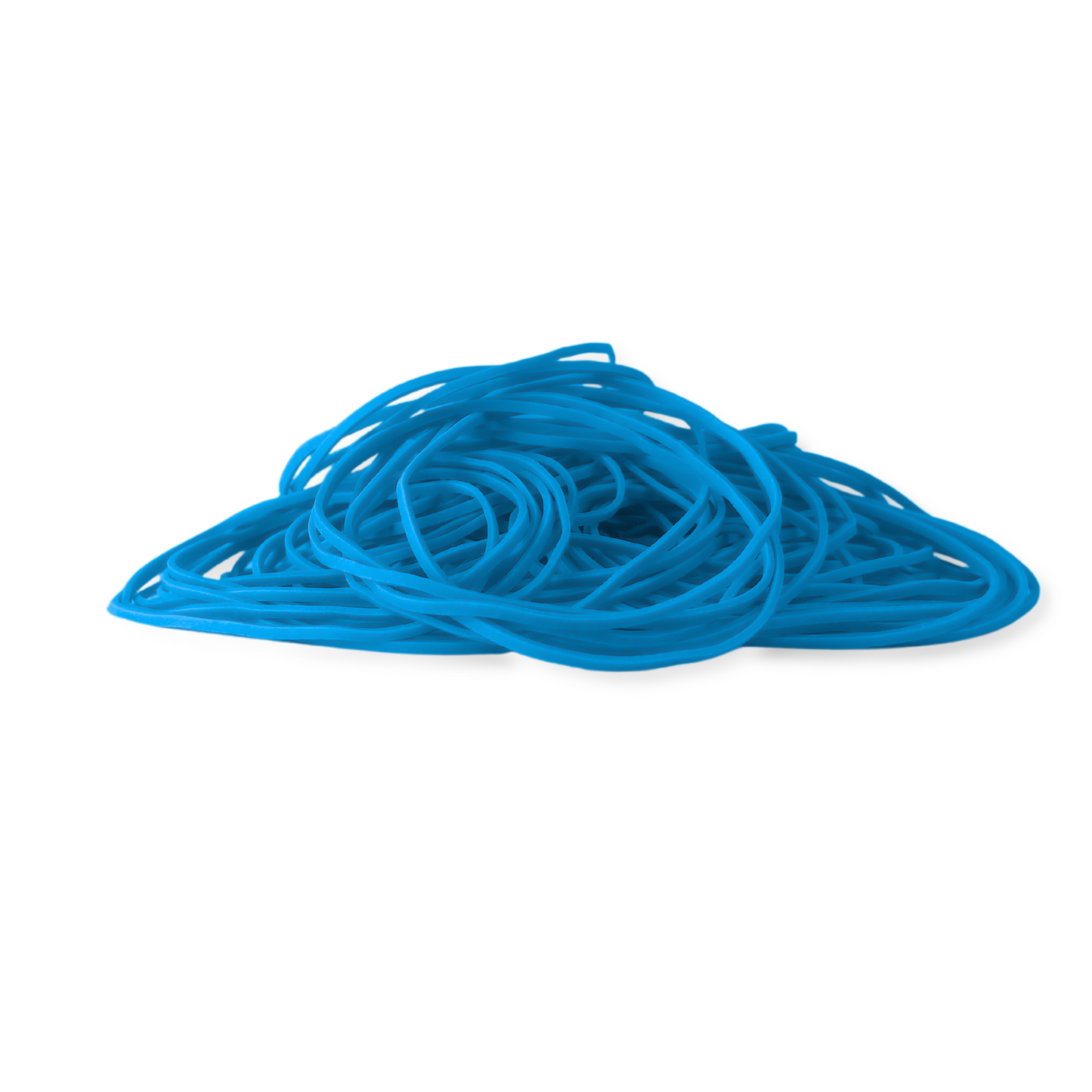 Alliance Non-Latex with Antimicrobial Protection Rubber Bands, Size #19 (3-1/2" x 1/16"), Cyan Blue