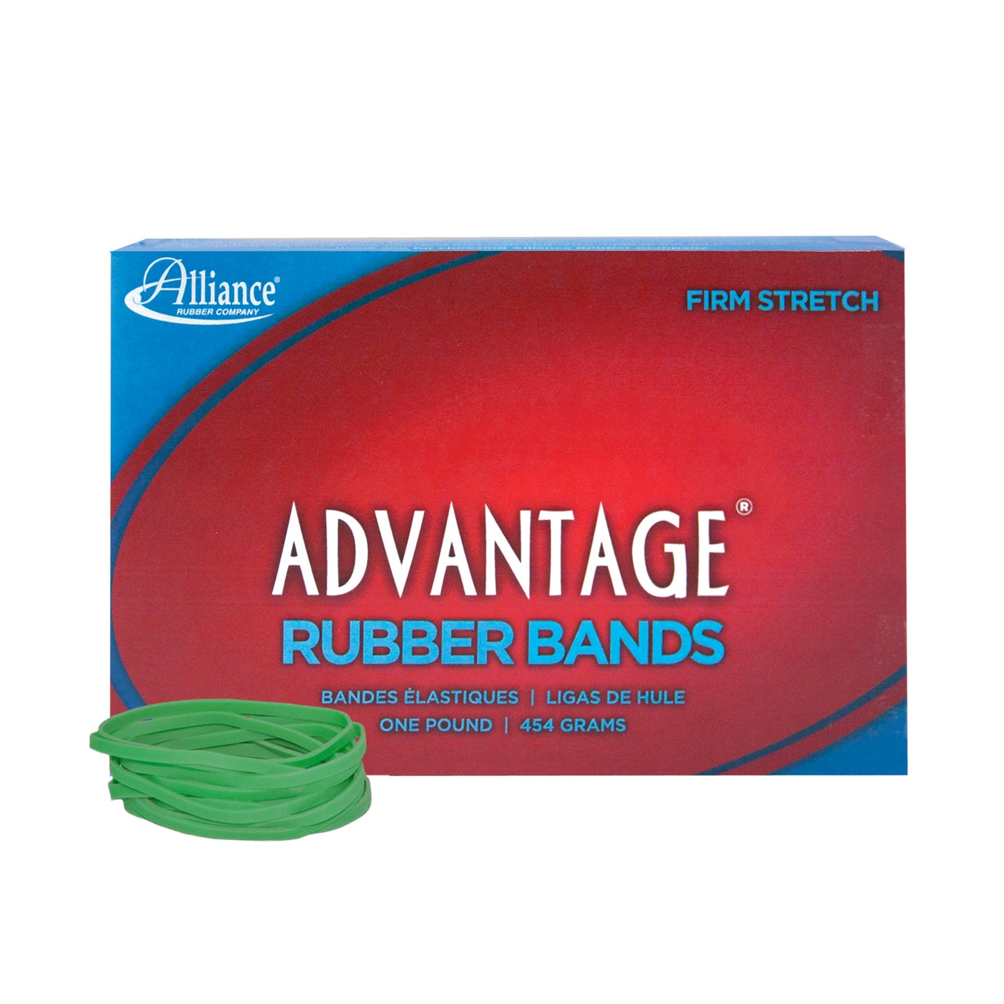 Alliance Advantage Rubber Bands, Size #32 (3" x 1/8"), Green