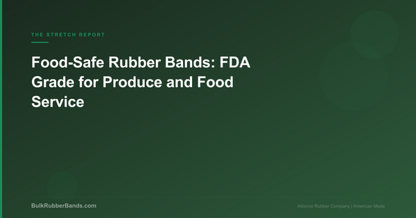 Food-Safe Rubber Bands: FDA Grade Bands for Produce and Food Service