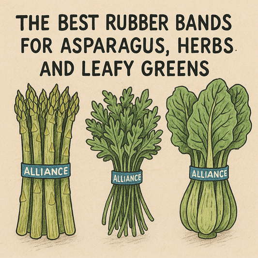 The Best Rubber Bands for Asparagus, Herbs, and Leafy Greens