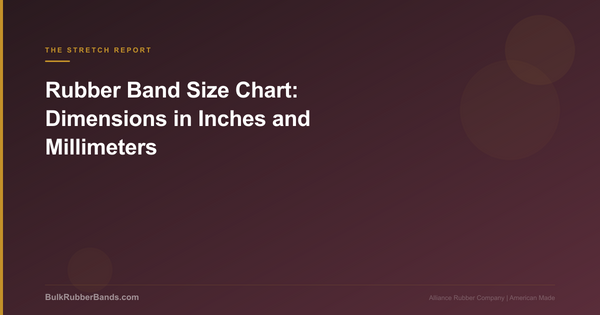 Rubber Band Size Chart: Dimensions in Inches and Millimeters