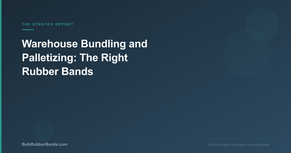 Warehouse Bundling and Palletizing: The Right Rubber Bands
