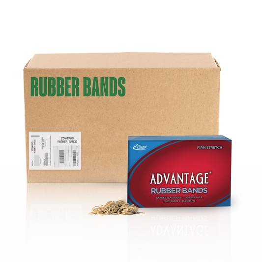 Alliance Advantage Rubber Bands, Size #10 (1-1/4" x 1/16"), Natural Crepe