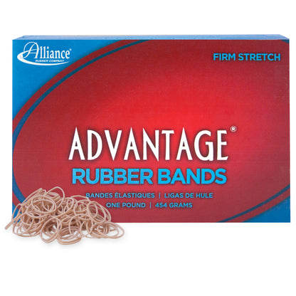 Alliance Advantage Rubber Bands, Size #10 (1-1/4" x 1/16"), Natural Crepe