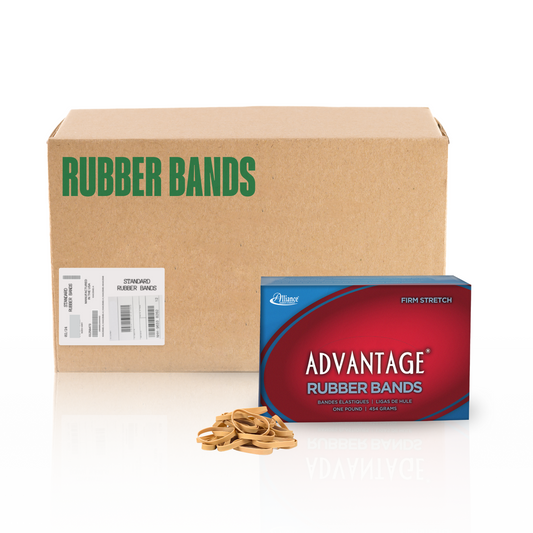 Alliance Advantage Rubber Bands, Size #62 (2-1/2" x 1/4"), Natural Crepe