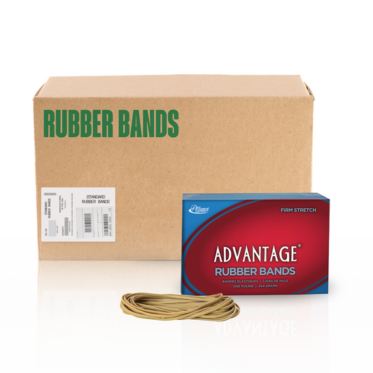 Alliance Advantage Rubber Bands, Size #117B (7" x 1/8"), Natural Crepe