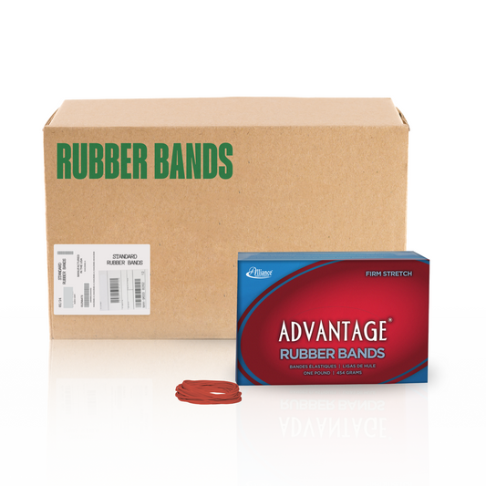 Alliance Advantage Rubber Bands, Size #16 (2-1/2" x 1/16"), Red