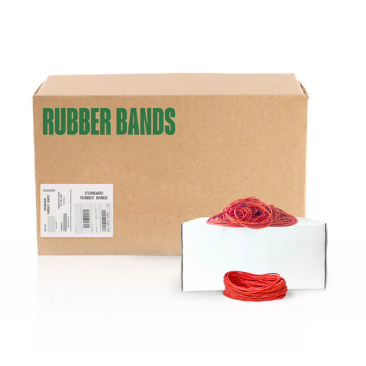 Red Packer Bands - Industrial Quality Rubber Bands, Size #20 (4" x 1/16"), Red