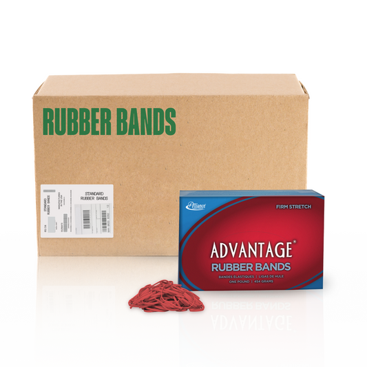 Alliance Advantage Rubber Bands, Size #32 (3" x 1/8"), Red