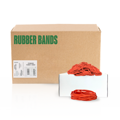 Red Packer Bands - Industrial Quality Rubber Bands, Size #36 (5" x 1/8"), Red