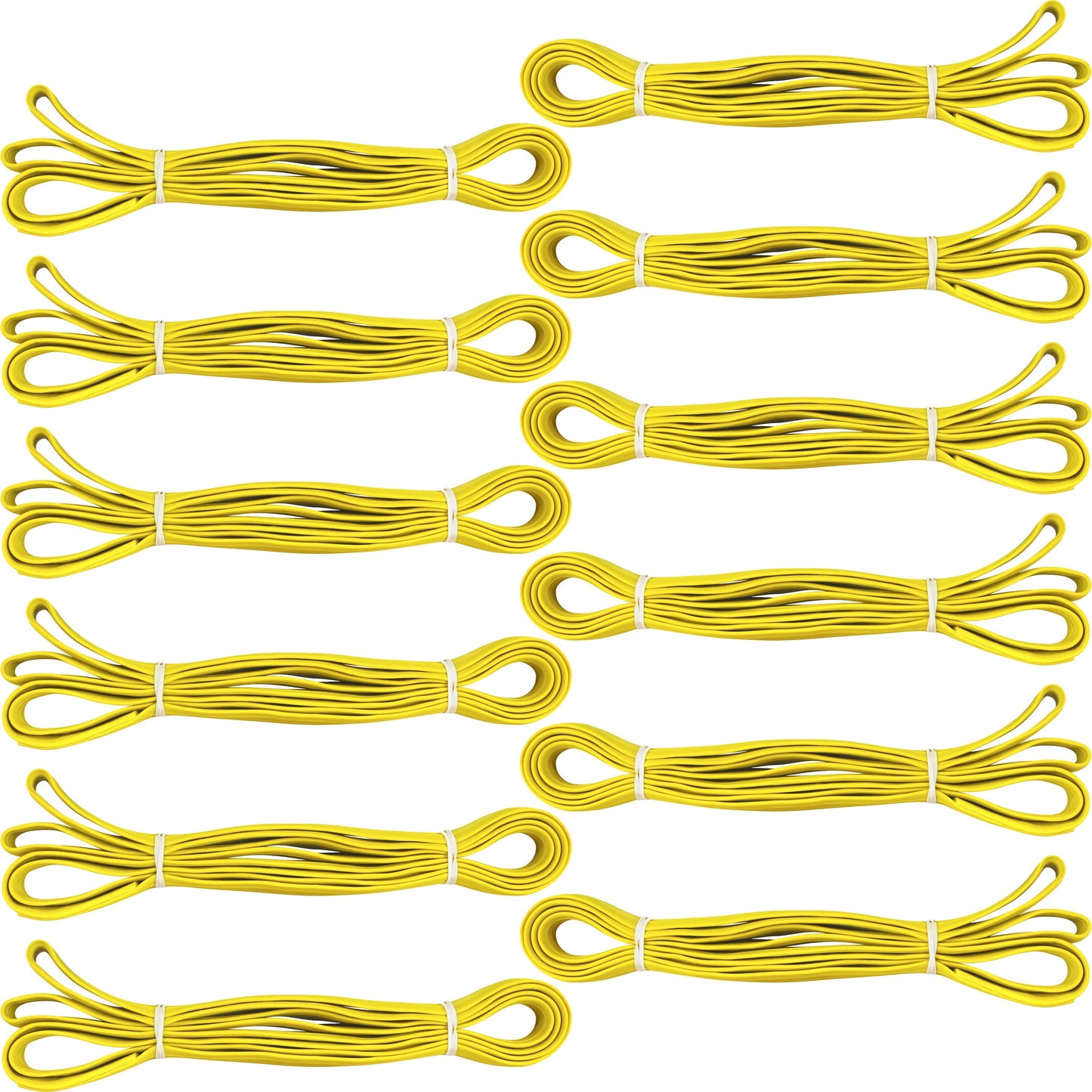 Alliance Pallet Bands Extra Large Heavy Duty Industrial Rubber Bands, 84" x 1", Yellow