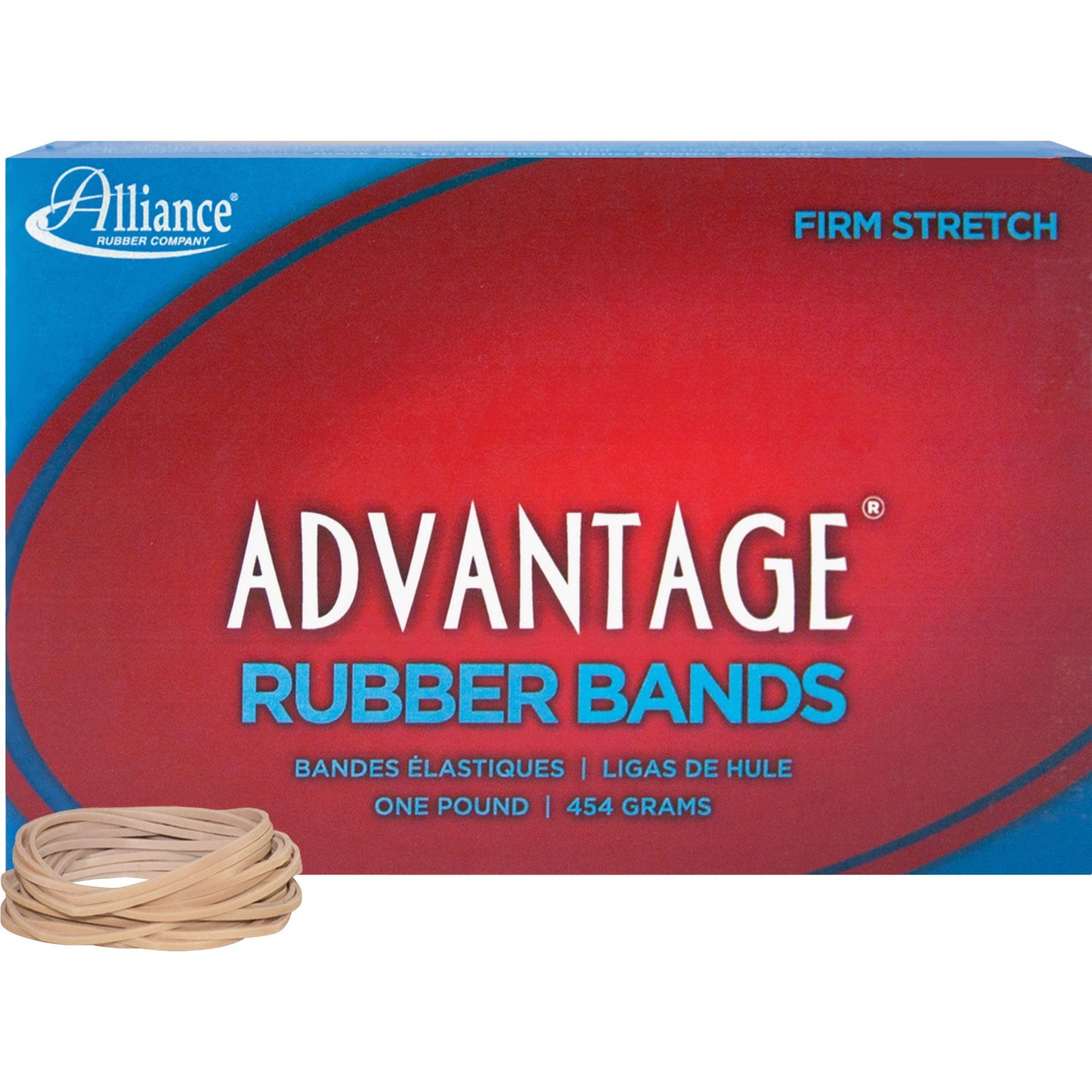 Alliance Advantage Rubber Bands, Size #14 (2" x 1/16"), Natural Crepe