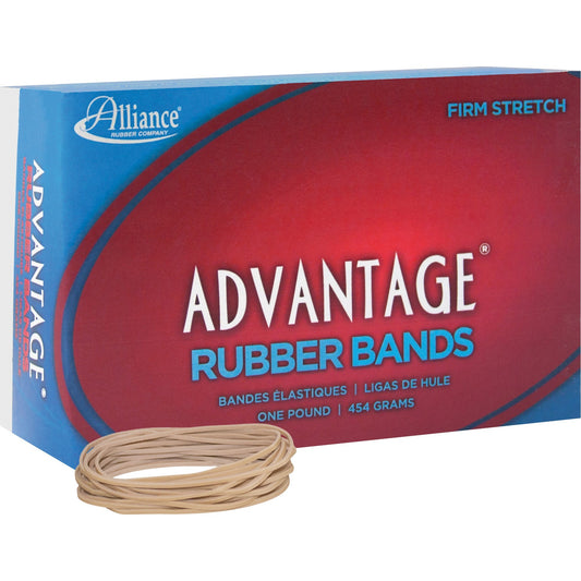 Alliance Advantage Rubber Bands, Size #19 (3-1/2" x 1/16"), Natural Crepe