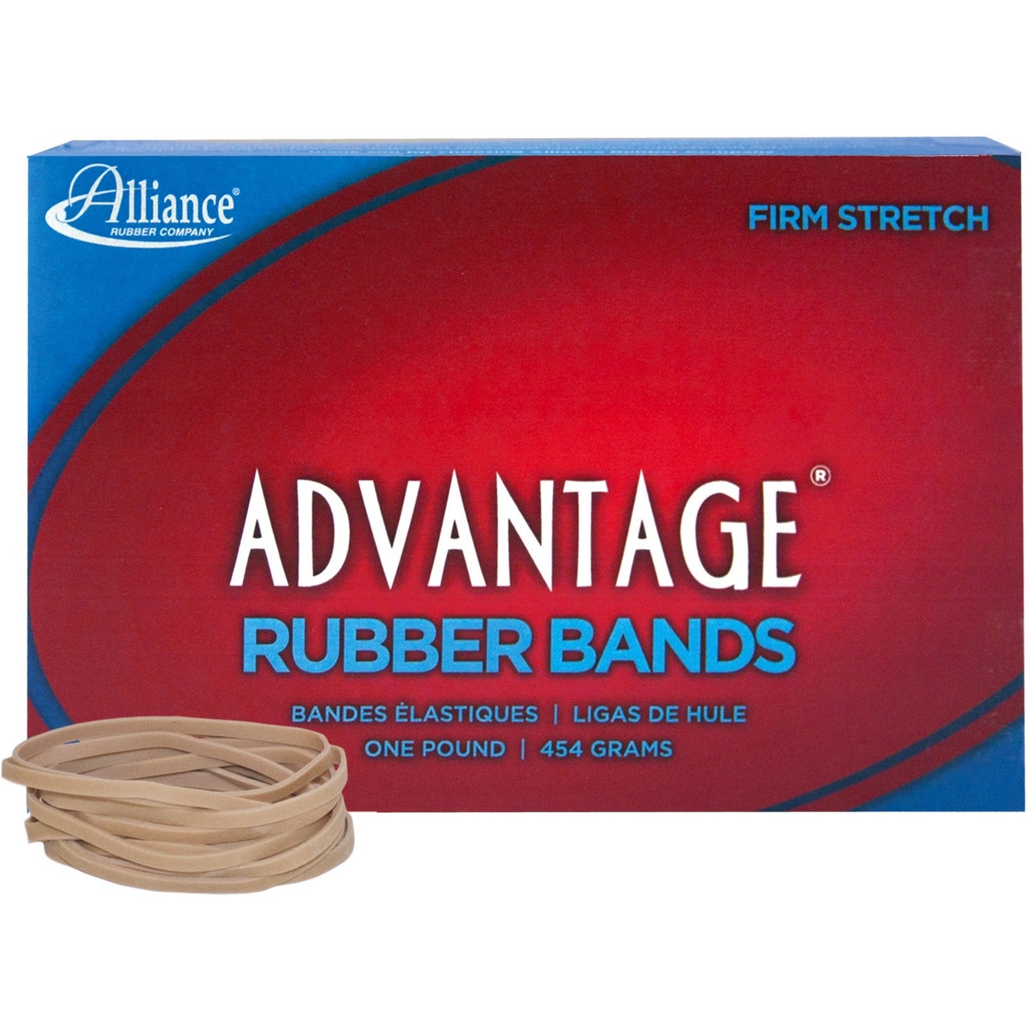 Alliance Advantage Rubber Bands, Size #31 (2-1/2" x 1/8"), Natural Crepe