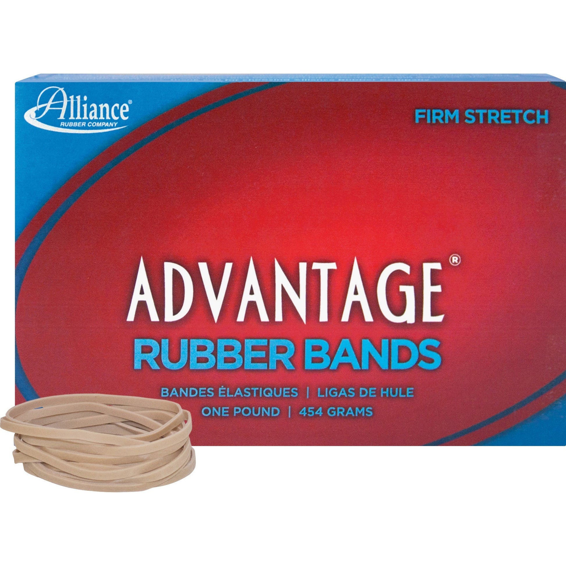 Alliance Advantage Rubber Bands, Size #32 (3" x 1/8"), Natural Crepe