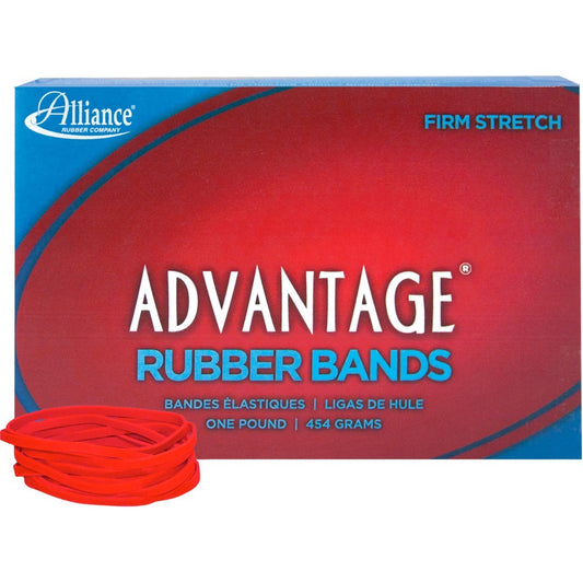 Alliance Advantage Rubber Bands, Size #32 (3" x 1/8"), Red