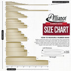 Alliance rubber band size chart